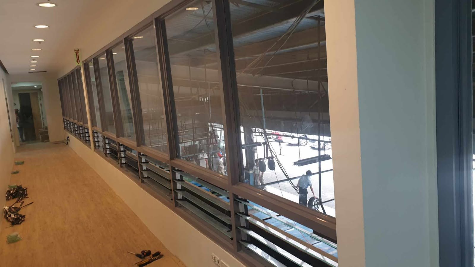 Glass partition project